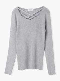 LUDIC PARK(ルディックパーク) |フロントクロスリブラメニットプルオーバー