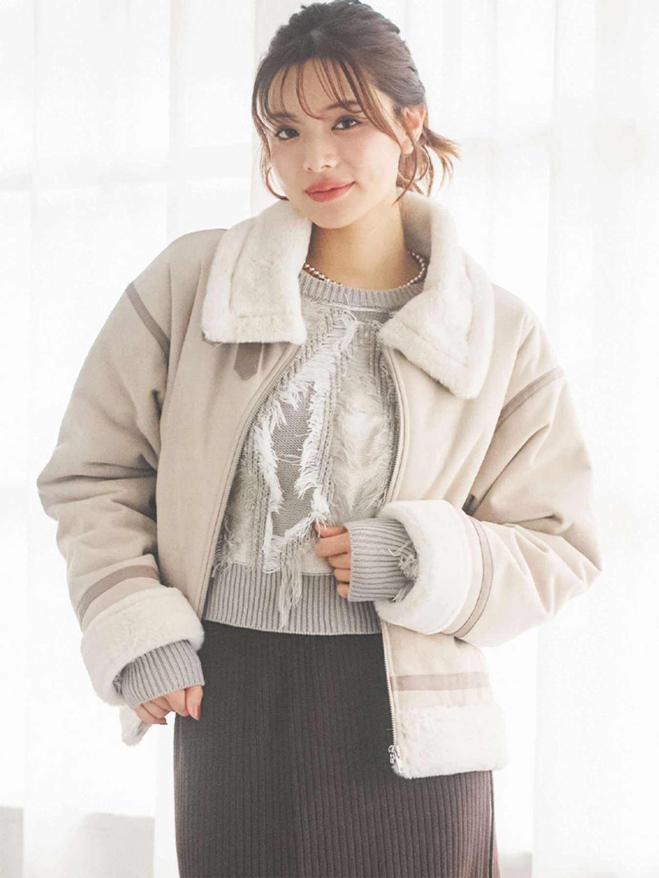 3/1まで専用suzuMAMA様 ruby and youムートンダッフルコート RUBY AND