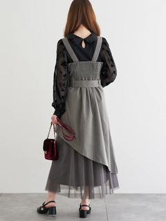 LUDIC PARK(ルディックパーク) |フロッキー花柄リボンブラウス