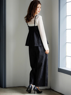 LUDIC PARK(ルディックパーク) |[SET]スエードポンチラップ風キャミソール×ワイドパンツ