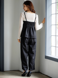 LUDIC PARK(ルディックパーク) |[SET]スエードポンチラップ風キャミソール×ワイドパンツ