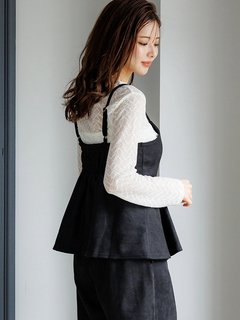 LUDIC PARK(ルディックパーク) |[SET]スエードポンチラップ風キャミソール×ワイドパンツ