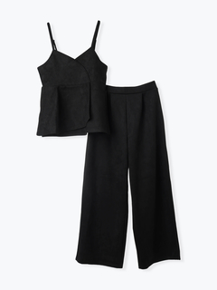 LUDIC PARK(ルディックパーク) |[SET]スエードポンチラップ風キャミソール×ワイドパンツ