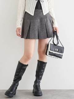 LUDIC PARK(ルディックパーク) |スエードミニプリーツスカート