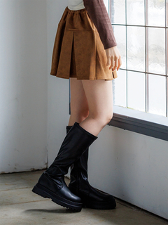 LUDIC PARK(ルディックパーク) |スエードミニプリーツスカート