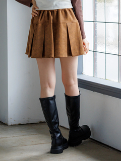 LUDIC PARK(ルディックパーク) |スエードミニプリーツスカート