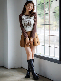 LUDIC PARK(ルディックパーク) |スエードミニプリーツスカート