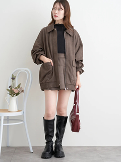 LUDIC PARK(ルディックパーク) |スエードミニプリーツスカート