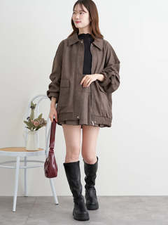 LUDIC PARK(ルディックパーク) |スエードミニプリーツスカート