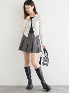 LUDIC PARK(ルディックパーク) |スエードミニプリーツスカート