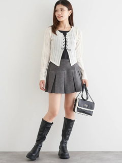 LUDIC PARK(ルディックパーク) |スエードミニプリーツスカート