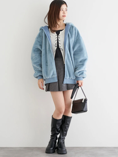 LUDIC PARK(ルディックパーク) |スエードミニプリーツスカート