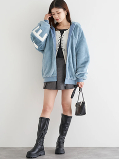 LUDIC PARK(ルディックパーク) |スエードミニプリーツスカート