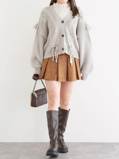 LUDIC PARK(ルディックパーク) |スエードミニプリーツスカート