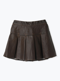 LUDIC PARK(ルディックパーク) |フェイクレザーミニプリーツスカート