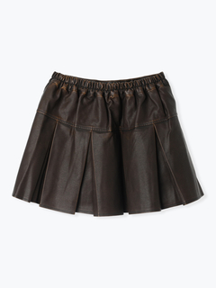 LUDIC PARK(ルディックパーク) |フェイクレザーミニプリーツスカート
