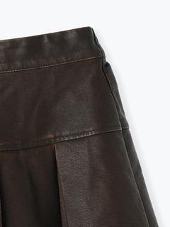 LUDIC PARK(ルディックパーク) |フェイクレザーミニプリーツスカート