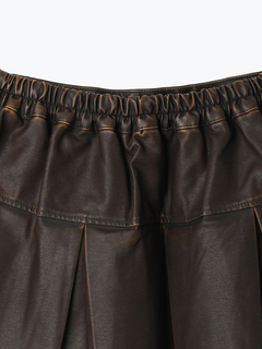 LUDIC PARK(ルディックパーク) |フェイクレザーミニプリーツスカート