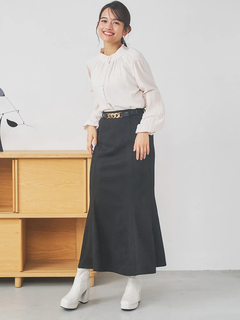 LUDIC PARK(ルディックパーク) |スエポンベルト付きマーメードスカート