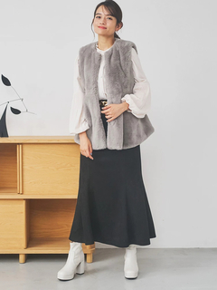 LUDIC PARK(ルディックパーク) |スエポンベルト付きマーメードスカート