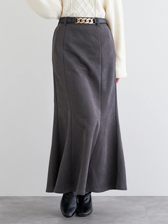 LUDIC PARK(ルディックパーク) |スエポンベルト付きマーメードスカート