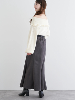 LUDIC PARK(ルディックパーク) |スエポンベルト付きマーメードスカート