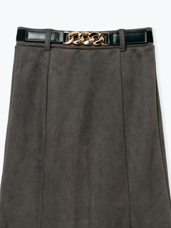 LUDIC PARK(ルディックパーク) |スエポンベルト付きマーメードスカート