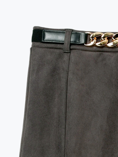 LUDIC PARK(ルディックパーク) |スエポンベルト付きマーメードスカート