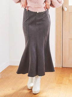 LUDIC PARK(ルディックパーク) |スエードポンチボタン付きマーメイドスカート