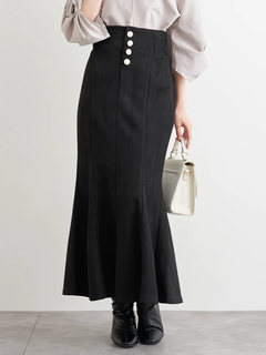 LUDIC PARK(ルディックパーク) |スエードポンチボタン付きマーメイドスカート