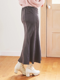 LUDIC PARK(ルディックパーク) |スエードポンチボタン付きマーメイドスカート