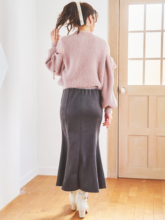 LUDIC PARK(ルディックパーク) |スエードポンチボタン付きマーメイドスカート