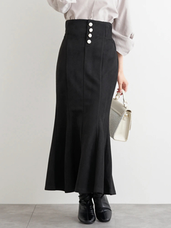 LUDIC PARK(ルディックパーク) |スエードポンチボタン付きマーメイドスカート