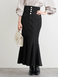 LUDIC PARK(ルディックパーク) |スエードポンチボタン付きマーメイドスカート