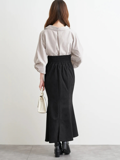 LUDIC PARK(ルディックパーク) |スエードポンチボタン付きマーメイドスカート