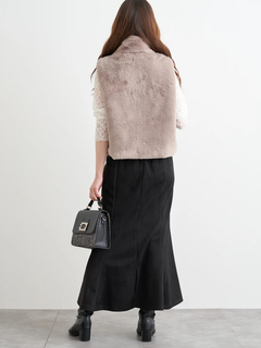 LUDIC PARK(ルディックパーク) |スエードポンチボタン付きマーメイドスカート