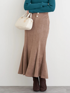 LUDIC PARK(ルディックパーク) |スエードポンチボタン付きマーメイドスカート