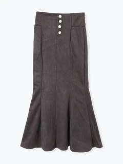 LUDIC PARK(ルディックパーク) |スエードポンチボタン付きマーメイドスカート