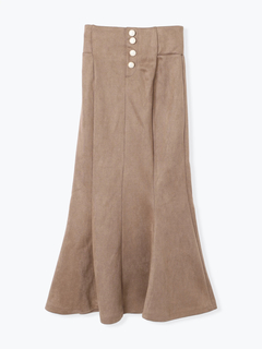 LUDIC PARK(ルディックパーク) |スエードポンチボタン付きマーメイドスカート