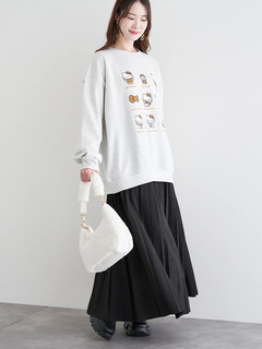 LUDIC PARK(ルディックパーク) |[2WAY]フェイクファー半月型ハンドバッグ