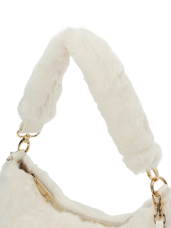 LUDIC PARK(ルディックパーク) |[2WAY]フェイクファー半月型ハンドバッグ