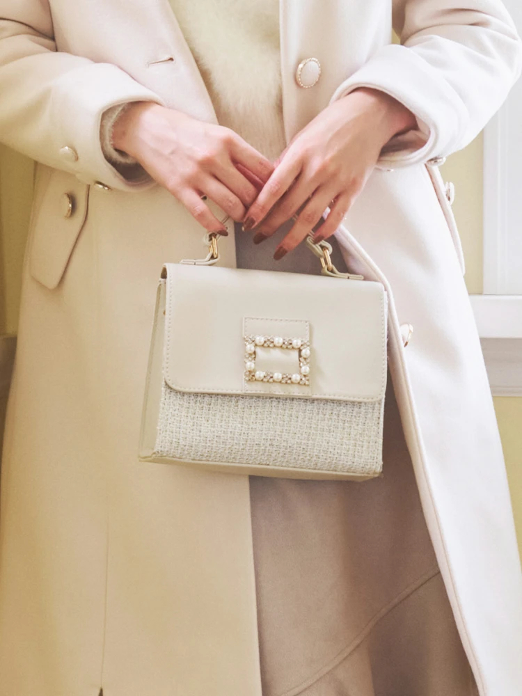 LUDIC PARK(ルディックパーク) |[2WAY]ツイード×フェイクレザーバッグ