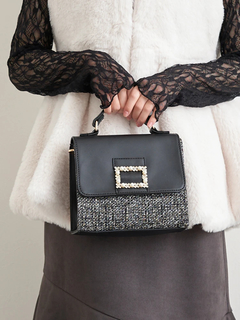 LUDIC PARK(ルディックパーク) |[2WAY]ツイード×フェイクレザーバッグ