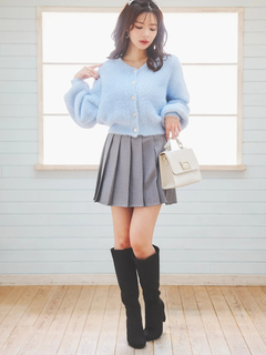 LUDIC PARK(ルディックパーク) |[2WAY]ツイード×フェイクレザーバッグ