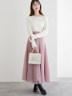 LUDIC PARK(ルディックパーク) |[2WAY]ツイード×フェイクレザーバッグ