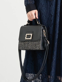 LUDIC PARK(ルディックパーク) |[2WAY]ツイード×フェイクレザーバッグ