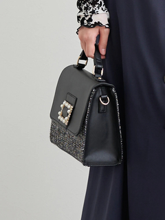 LUDIC PARK(ルディックパーク) |[2WAY]ツイード×フェイクレザーバッグ