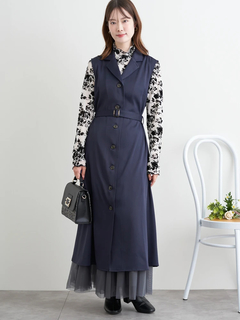 LUDIC PARK(ルディックパーク) |[2WAY]ツイード×フェイクレザーバッグ