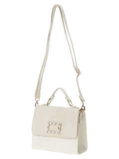 LUDIC PARK(ルディックパーク) |[2WAY]ツイード×フェイクレザーバッグ