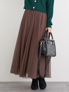 LUDIC PARK(ルディックパーク) |[2WAY]ビジュー付きツイード×フェイクレザーバッグ